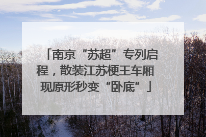 南京“苏超”专列启程，散装江苏梗王车厢现原形秒变“卧底”